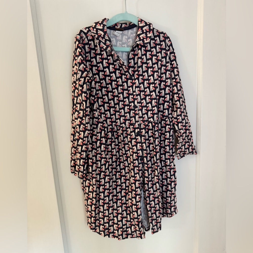 Tea Collection scottie dog shirtdress size 7 - rare sample!